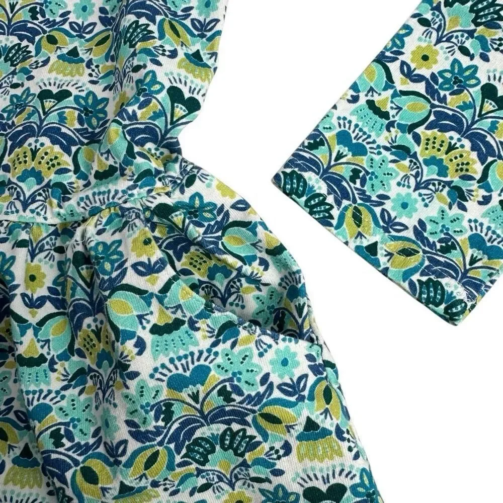Garnet Hill Kids Medium Floral Dress with Pockets Stain